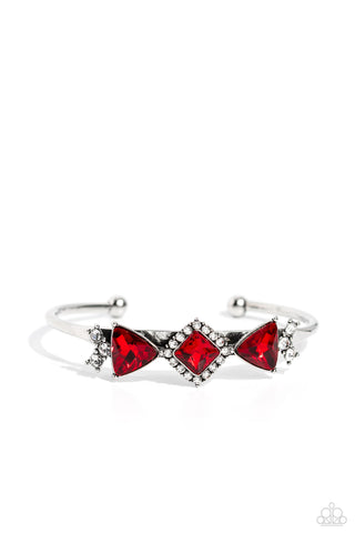 Paparazzi ♥ Strategic Sparkle - Red ♥ Bracelet