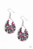 Paparazzi Cash or Crystal? - Pink ♥ Earrings