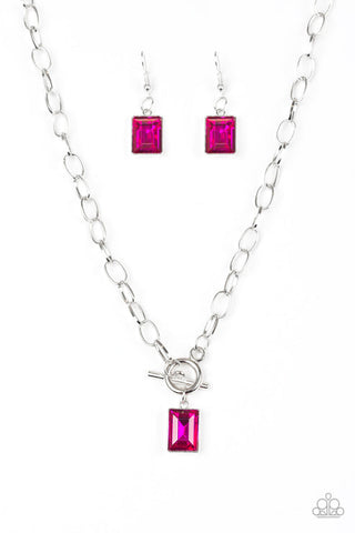 Paparazzi ♥ Wear It Like You Mean It! - Pink ♥ Necklace