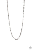 Paparazzi Instant Replay - Silver ♥ Mens Necklace