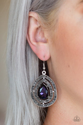 Paparazzi ♥ Royal Squad - Purple ♥ Earrings