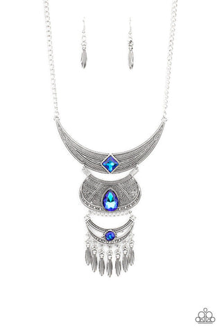 Paparazzi ♥ Lunar Enchantment - Blue ♥ Necklace