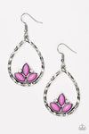 Paparazzi ♥ Lotus Laguna - Purple ♥ Earrings