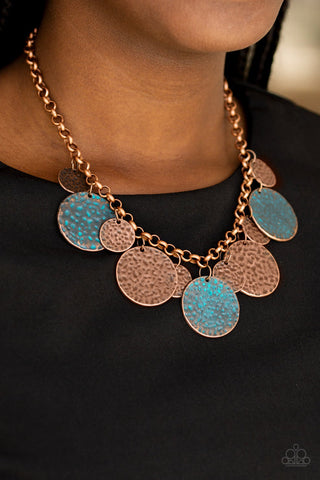Paparazzi ♥ Treasure HUNTRESS - Copper ♥ Necklace