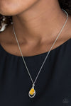 Paparazzi ♥ Just Drop It! - Yellow ♥ Necklace