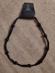 Unisex Black Leather Necklace