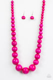 Paparazzi ♥ Effortlessly Everglades - Pink ♥ Necklace