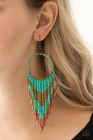 Paparazzi Live Off The BADLANDS - Multi ♥ Earrings