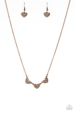 Paparazzi Another Love Story - Copper ♥ Necklace