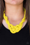 Paparazzi ♥ A Standing Ovation - Yellow Necklace