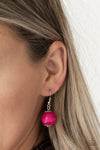 Paparazzi Cancun Cast Away - Pink ♥ Necklace