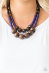 Paparazzi Cancun Cast Away - Purple ♥ Necklace
