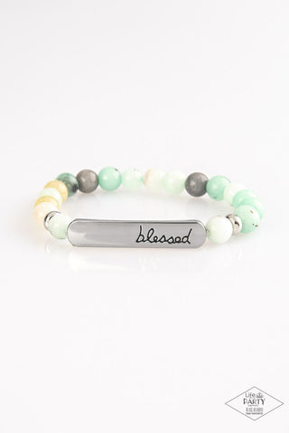 Born Blessed - Green Beaded Bracelet