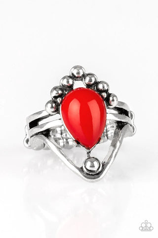 Paparazzi ♥ The Bold and The BEAD-iful - Red - Ring