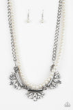 Paparazzi Bow Before The Queen - White ♥ Necklace