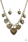 Paparazzi Love Lockets - Brass ♥ Necklace