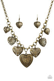 Paparazzi Love Lockets - Brass ♥ Necklace