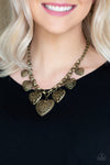 Paparazzi Love Lockets - Brass ♥ Necklace