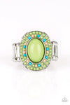 Paparazzi ♥ Colorfully Rustic - Green - Ring