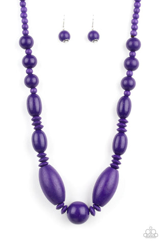 Paparazzi Summer Breezin - Purple ♥ Necklace