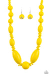 Paparazzi Summer Breezin - Yellow ♥ Necklace