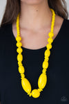Paparazzi Summer Breezin - Yellow ♥ Necklace