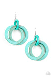 Paparazzi Retro Riviera - Blue ♥ Earrings