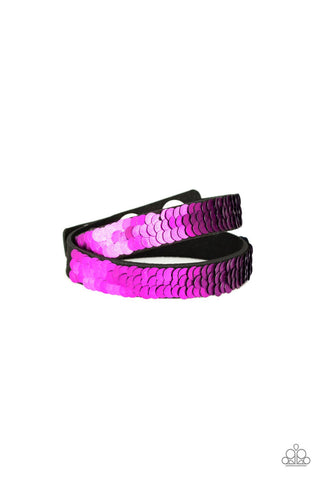 Paparazzi Under The SEQUINS - Purple Blue ♥ Bracelet