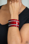 Paparazzi MERMAID Service - Red Silver