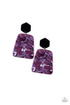 Paparazzi Majestic Mariner - Purple ♥ Post Earrings