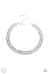 Paparazzi Full REIGN - White ♥ Necklace