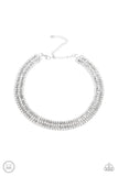 Paparazzi Full REIGN - White ♥ Necklace