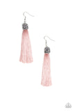 Paparazzi Make Room For Plume - Pink ♥ Earrings