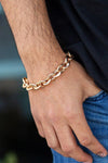 Paparazzi Step It Up - Gold ♥ Mens Bracelet