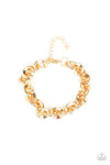 Paparazzi Step It Up - Gold ♥ Mens Bracelet