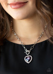Paparazzi Check Your Heart Rate - Purple ♥ Necklace