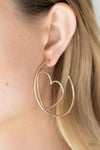 Paparazzi Love At First BRIGHT - Gold ♥ Earrings