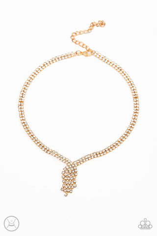 Paparazzi Ante Up - Gold ♥ Necklace