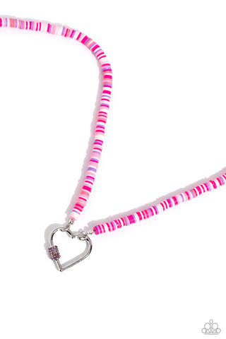 Paparazzi - Clearly Carabiner - Pink