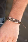 Mountain Expedition Brown  and White Cording Urban Bracelet Unisex